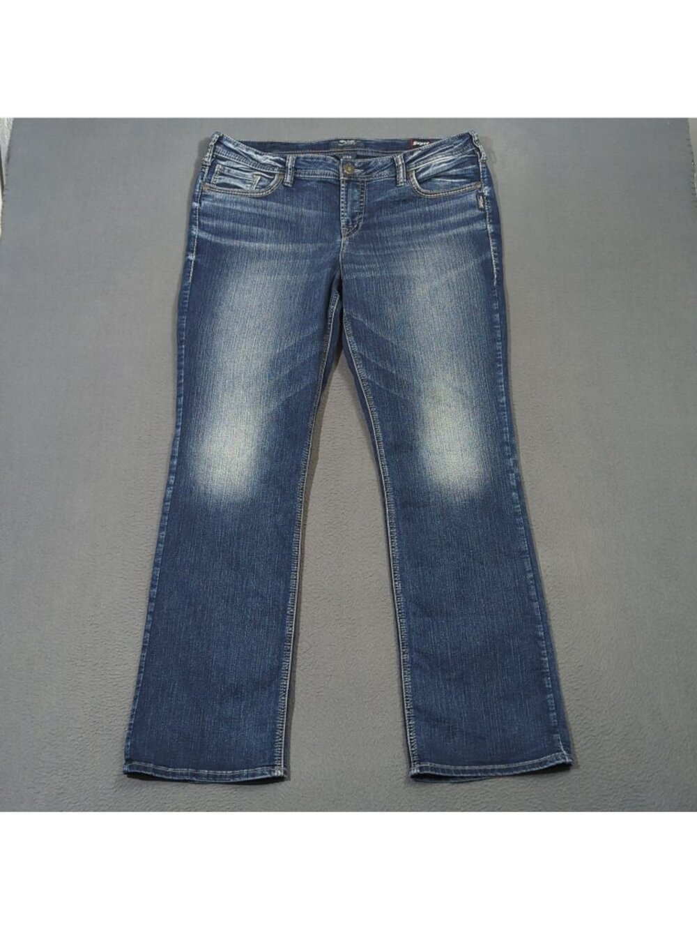 Silver Jeans Women's 16x33 Blue Aiko Bootcut Denim Western Cowgirl Rodeo